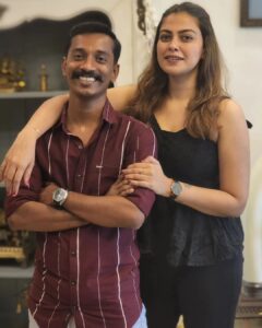 Anusree Instagram - My little friend my tiny brother...my kidu assistant. My reels partner..you are my guardian angel...
Nee super AA da... 😘❤️❤️❤️ @nidhinmaniyan 

#brother #officialassistant #friend#