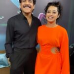 Apsara Rani Instagram - #akkineninagarjuna #fangirl #fangirlmoment 🧡🖤