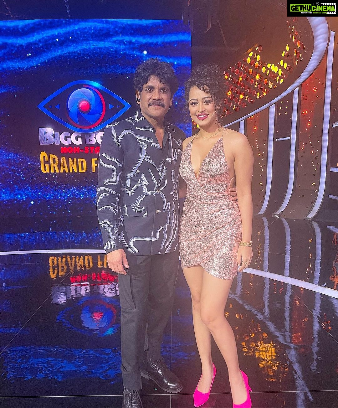 Apsara Rani Instagram - BIGGBOSS NONSTOP Grand Finale with #nagarjunaakkineni at @6pm today! Live at @disneyplushotstar @starmaa