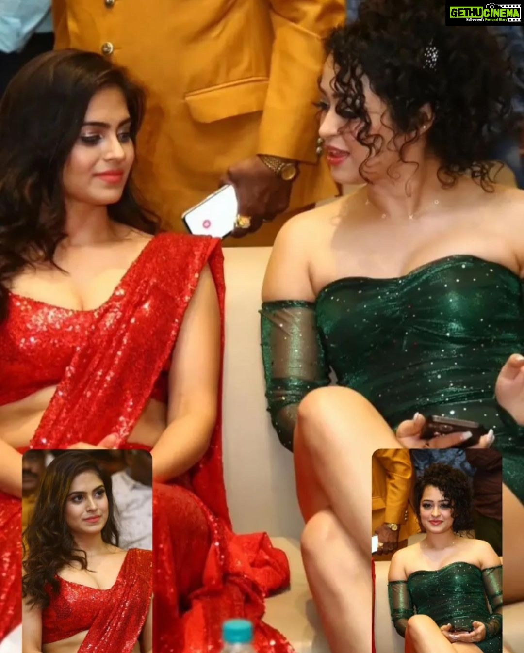 Apsara Rani Instagram - The DANGEROUS combo💚❤️ @nainaganguly . . . . #dangerous #dangerousgirls #ramgopalvarma #khatra #maaistam #kaadhalkaadhaldaan #apsara #apsararani #nainaganguly #indiancinema #filmindustry #film