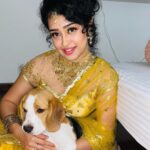 Apsara Rani Instagram – With my little Prince❤️🪔🎊🎉 @princeharry18_ 
.
.
.
#silentdiwali #happydiwali #apsara #apsararani #harrythebeagle