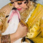 Apsara Rani Instagram – With my little Prince❤️🪔🎊🎉 @princeharry18_ 
.
.
.
#silentdiwali #happydiwali #apsara #apsararani #harrythebeagle
