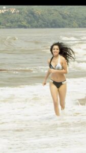 Apsara Rani Instagram - Pretty girls walk like this❤️‍🔥 . . . . . #waterbaby #beachvibes #beach #beachbabe #bikini #summertime #summervibes #summeroutfit #curly #curlyhair #apsararani #apsara