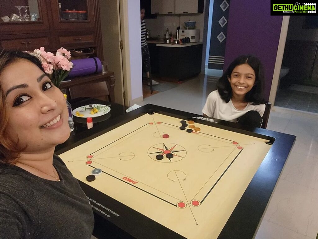 Archana Suseelan Instagram - Khushi and Aunt playing time 🤩 Bangalore, India
