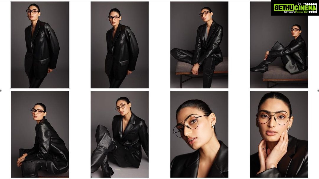 Athiya Shetty Instagram - at work with @johnjacobseyewear 😎