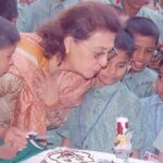Athiya Shetty Instagram - to my beautiful nani, who was kind, gentle, compassionate and fierce. from her, I learnt the importance of independence, equality and that no kind gesture ever goes to waste. I hope to grow and follow in your footsteps. it’s been 13 years, but i miss you endlessly. thank you for leaving us a part of you @savethechildrenindia 🦋🙏🏼💫🤍