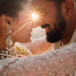 Athiya Shetty Instagram - “In your light, I learn how to love…” ♥️ Today, with our most loved ones, we got married in the home that’s given us immense joy and serenity. With a heart full of gratitude and love, we seek your blessings on this journey of togetherness. 🙏🏽