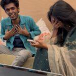 Bala Instagram - Thanithurungal vizhithirungal nan paduvathai thavirthirungal singing with my favourite singer,sister @priyankank 🎉