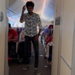 Bala Instagram - Flight la light ah oru song with the choreographer of the song @iamsandy_off ann❤️ and @vijaytvpugazh memei❤️ chumme oru scenuku frds ❤️