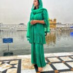 Barkha Bisht Sengupta Instagram – Day 2 of promotions started with blessings at the golden temple. #blessed #Mukhbir 11th Nov. @zee5

Wearing: @theworldofbhasha 
Styled by : @stylebyriyajn 
Jewellery: @outfitsbyriyajn 
Managed by : @silverbell.networks Golden Temple, Amritsar, India