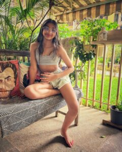 Barkha Bisht Sengupta Instagram - New fad … glasses 🙄 I swear if she could, she would sleep with them on 🤷‍♀️ #meira