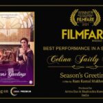 Celina Jaitly Instagram - Overwhelmed!! Won my first FILMFARE last night at the FILMFARE ( Middle East) Star Achievers awards in Dubai. “BEST PERFORMANCE IN A SHORT FILM” goes to CELINA JAITLY HAAG for SEASONS GREETINGS- by Ramkamal Mukherjee. It took 18 years as an actor, an 8 year break from Cinema, two twin pregnancies and overcoming the loss of my parents and son to win this award as an actor. Thank you FILMFARE (ME), for giving this award to genuine hard work. I couldn’t make it for the awards to Dubai but this award certainly made it to my heart. Thank you dear Mr @rizwan.sajan , @manjuramanan @filmfareme from the bottom of my heart, I am so grateful for this honour. I do not know where to begin but @ramkamalmukherjee you put your faith in me at a time when I had lost faith in myself, I offer immense gratitude to the universe for your and our winning energy. Thank you @lilletedubeyofficial for being the best costar ever and training me in your amazing workshops for our film. Thank you to my wonderful producers @imaritrads ( big hug), @shhailendra_kkumar and @mukherjeesarbani ( Baudhi) for being so wonderful and supportive. Thank you costar s @khanazharofficial @shreeghatak for being such good colleagues. Thank you to our amazing #cinematographer @pravatendumondal for his genius work. Thank you @masalachaidubai for costumes and @sabarni.das for styling my entire character 💕 My husband @haag.peter thank you for carrying me when I had no wings, my three sons @winstonjhaag @viraajjhaag @arthurjhaag for their magical energy and blessings of my dearly departed mom n dad. Rituda this film was a tribute to your journey and wherever you are i feel your blessings, It was my beloved mothers last wish for me to return to cinema … and I am back !!!!!!!! For those who haven’t seen it yet Streaming now on @zee5premium @zee5 @zee5mena @zee5africa @zee5apac @zee5cac #celinajaitly #celina #celinajaitley #seasonsgraatings #filmfare #filmfareawards #filmfaremiddleeast #filmfaremiddleeastachievers #bollywood #ramkamalmukherjee #filfareme #dubai