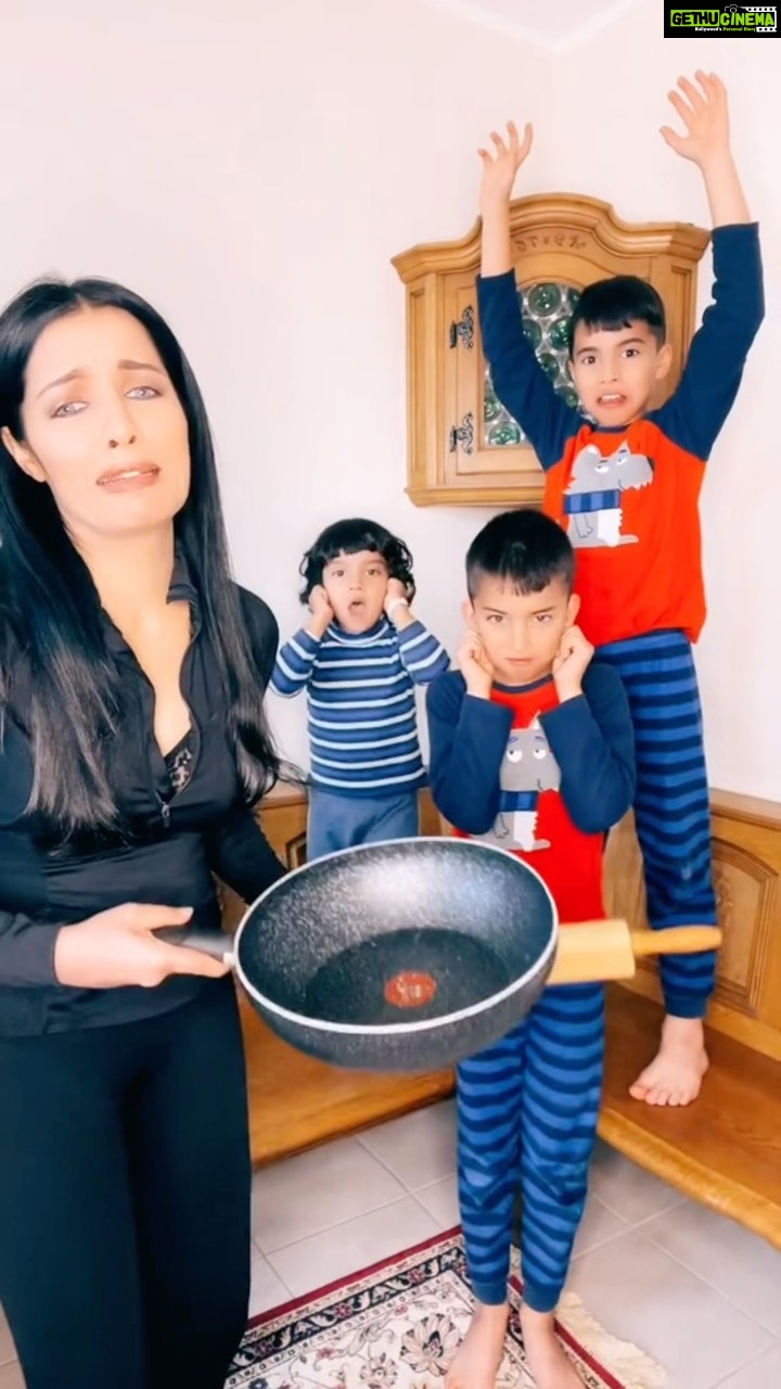 Celina Jaitly Instagram - When people ask me : How is motherhood of ‘Twins Plus One’ going ( Boys) ? ( We are back on popular demand, thank you so much for enjoying our banter and sending us so many miss you messages. It’s difficult to keep up due to school & sport schedules but we four will continue to entertain you all as often as we can.) @winstonjhaag @viraajjhaag @arthurjhaag #hindicomedy #funnyhindi #indiancomedy #comedy #funnyindian #tarakmehtakaultachashma #celina #celinajaitly #celinajaitley #winstonjhaag #viraajjhaag #arthurjhaag #twinsplusone #momof3 #momofboys #momoftwins #momoftwinsplusone #austrian #indian #internationalfamily #motherhood #funnymoms Europe