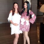 Celina Jaitly Instagram - Happy Birthday my dearest Biyars @imeshadeol this will always be my favourite picture of us . Who knew when we met we will be clicking photos decades down the line with babies in our bumps … It’s been so much fun knowing you and being mad biyaars together… happy birthday.. have a good one ♥️🧿 #eshadeol #celinajaitly #celina #celinajaitly #birthdaygirl #indianactress #bollywood #dubai #babybumps #pregnantandperfect Armani Hotel Dubai