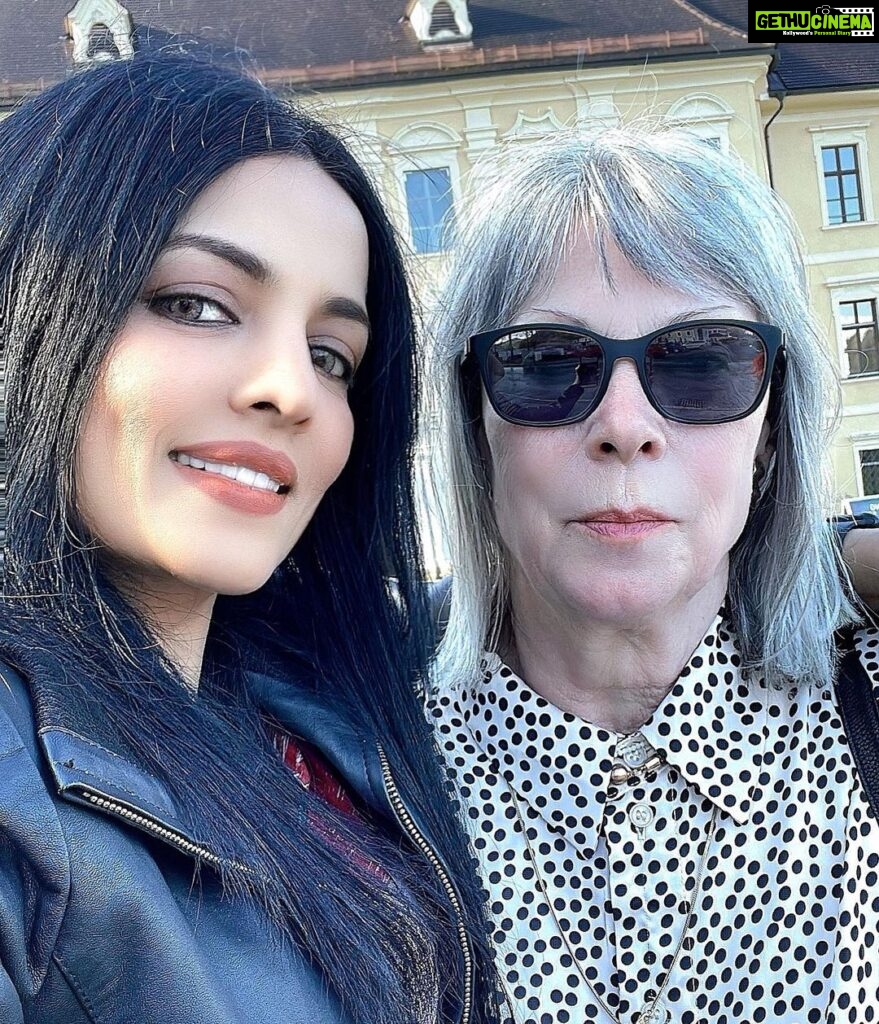 Celina Jaitly Instagram - Hanging out with the only “other woman” in my marriage …. Sasumaan and I rocking a serious girls day out. #mominlaw #celinajaitly #celinajaitley #austria #bollywood Stift Rein, Steiermark, Austria
