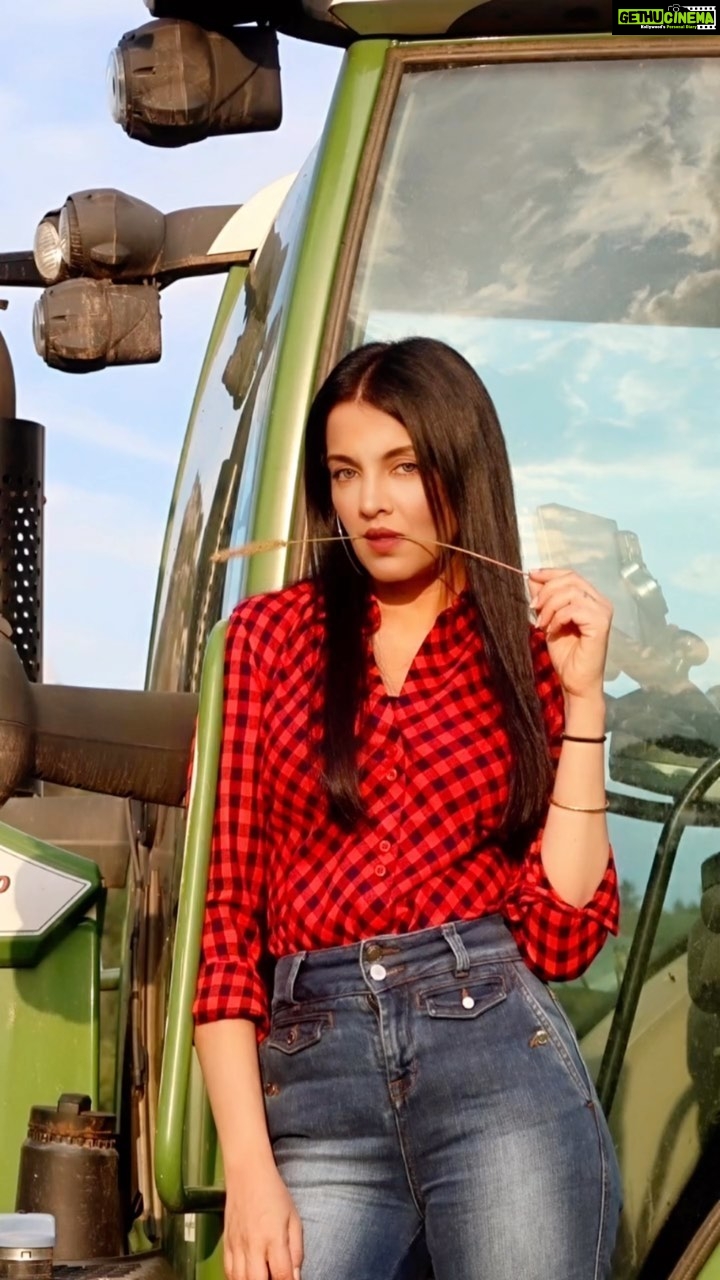 Celina Jaitly Instagram - I wish I had invented blue jeans. They have expression, modesty, sex appeal, simplicity - all I hope for in clothes. 📸 | @haag.peter #yvessaintlaurent #celinajaitly #celina #celinajaitley #denim #jeans #denimstyle #austriangirl #indiangirl #bollywood #janasheen #missindia #missuniverse #jean #checkshirt #longhair #cowgirl #european Austria, Europe