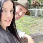 Celina Jaitly Instagram - Mein aur mera miyaan! Wo Peter mein PeterPyaari !! ( Sher arz kiya hai… on occasion of 23 July 2010 when he unknowingly proposed for his 7 Janamo ka giraftaari ka warrant) @haag.peter #internationalfamily #husband #husbandandwife #husbandsofinstagram #austrian #europeanhusband #indiangirl #celinajaitly #celinajaitley #celina #peterhaag #bearsofinstagram #alpinelife #anniversary #engagementanniversary Cumberland Wildpark