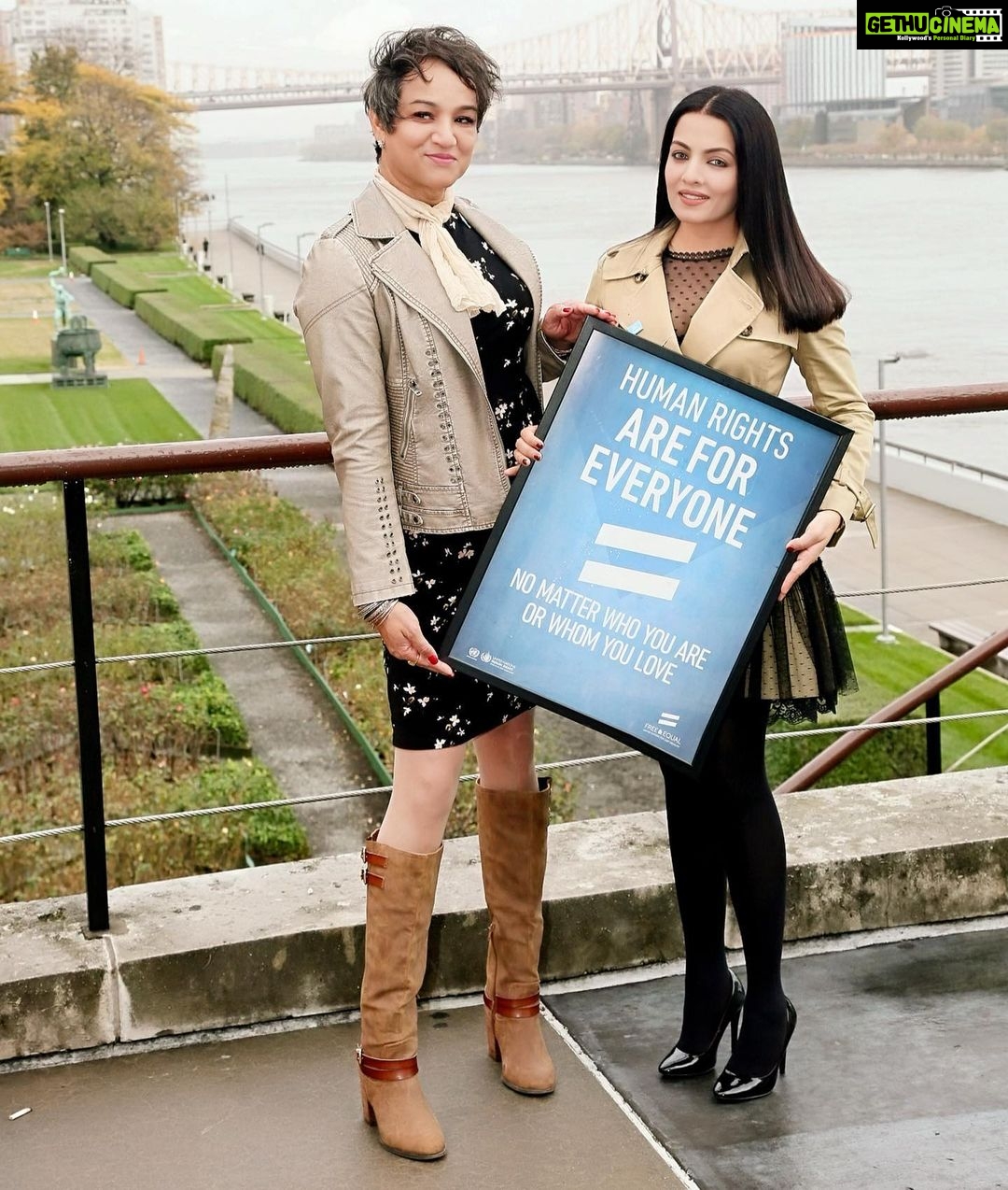 Celina Jaitly Instagram - International Day of Transgender Visibility "Remember this, whoever you are, however you are, you are equally valid, equally justified, and equally beautiful." @free.equal @unitednations @unwomen International Transgender Day of Visibility (also called TDOV, Transgender Day of Visibility) is an annual event occurring on March 31 dedicated to celebrating transgender people and raising awareness of discrimination faced by transgender people worldwide, as well as a celebration of their contributions to society. The day was founded by transgender activist Rachel Crandall of Michigan in 2009 as a reaction to the lack of LGBT recognition of transgender people. #internationaldayoftransgendervisibility #trangender #transgenderpride #transrightsarehumanrights #bollywood #transrights #celinajaitly #celina #celinajaitley #freeandequal #unitednations #lgbt #lgbtrights #humanrights United Nations Headquarters