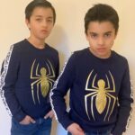 Celina Jaitly Instagram - 24th March 2022 And just like that.. our twin spiders turned 10 years old yesterday. @winstonjhaag @viraajjhaag Giving serious grown up vibes in this pic lol 😂 when I asked them to give 10 year looks to the camera 😂 #happybirthday #winstonjhaag #viraajjhaag #twins #twinsofinstagram #twinboys #twinsplusone #celinajaitly #celinajaitley #austrianboys #bollywood #internationalfamily #winston #viraaj Austria, Europe
