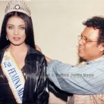 Celina Jaitly Instagram - On the 21st Anniversary of “Miss India Universe 2001” I want to introduce you all to PROBIR DA. Motherhood is an energy, it manifests in any form, meet my 2nd mother, my guide & the person who made Miss India happen for me. It’s hard to imagine what my life would have been like without him & his love.Through my struggling years he warmed me like a mama Kangaroo even though he himself battled Homophobia, ageing & a traumatic personal life. I treasure memories of the time he explained homophobia to me in Bengali, he whispered when he spoke as he was unconsciously afraid someone might overhear him, because it was so taboo,he could never make peace with himself. He never allowed himself to have a genuine love. While he was fighting his own battles he held my hand, empowered me with knowledge about the field I found myself in. He helped me cope with instances of sexual harassment & viciousness of people I was compelled to work with. It was he who insisted I apply for Ms India & made me meet @jeenamitrabanik who was then the regional editor of Femina. She guided us & he did everything in his power to motivate me. I remember him packing a small makeup pouch,my swimsuit in his humble bag when I got selected for Miss India eastern zone trials. We both took a taxi to Taj Bengal, he said he will finish a shoot return to pick me up post the trials. I will never forget his words as the ambassador taxi drove away: “When I return your destiny would have changed, don’t forget your Bengali Ma!” I wanted him to move to Mumbai to head my personal makeup team & start his own studio but he would always say the same thing to me : “My life is here in Kolkata God gave me a mission to care for you, that i did. All I want is to see you married one day” He never got to do my make up on my wedding as he desired as he passed away tragically in 2005. He is also one of the biggest reasons I became an #lgbtqia rights activist. Our many million conversations, the love that we shared, inspired me to fight for change so that the next Probir Da does not die heartbroken because of his orientation. #celinajaitly #missindia #missuniverse #lgbt #lgbtparents #beautyqueen #anniversary #india