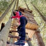 Celina Jaitly Instagram - I have an ILLUS-TREE-OUS life in Europe. You WOOD not believe the things I get to do to find TRUNK-QUILITY and SERENE-TREE As you can see I love to spend my time somewhere that is MAINS-TREE-M because I like having a HIGH end TREE-MENDOUS time! Welcome to my joyful RE-TREE-T !! #wordporn Photograph | @haag.peter ♥️🌿 #celinajaitly #celinajaitley #austria #treehouse #naturelover #bollywood #outdooradventures #celinainnature #trees Austria, Europe