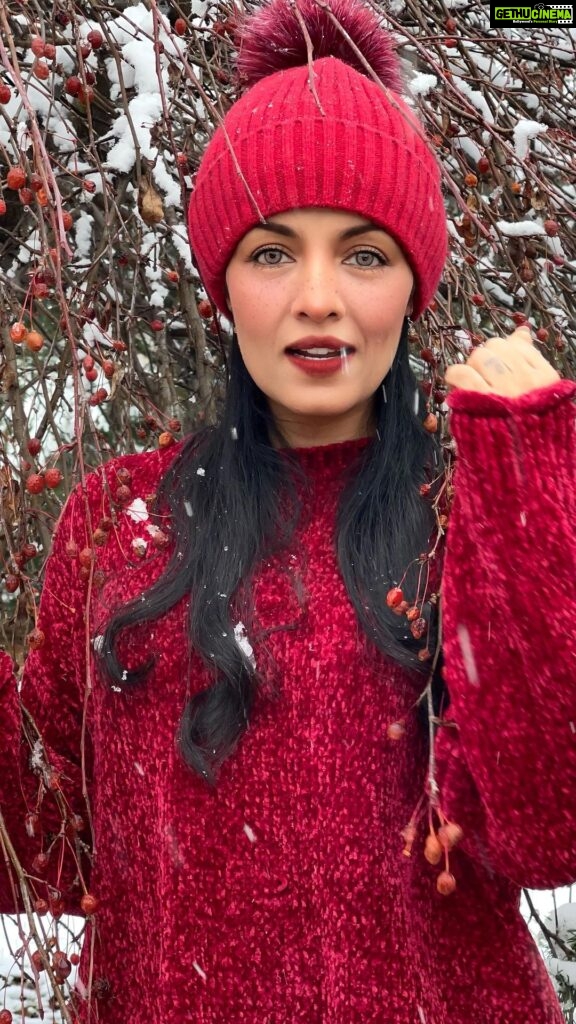 Celina Jaitly Instagram - Merry Christmas and Frohe Weihnachten to you from Austria !!! #froheweihnachten #merrychristmas #austria #celina #celinajaitly #celinajaitley #bollywood #christmas #snow #whitechristmas #zaraoutfit #beautyqueen #missindia #missuniverse #austriangirl #indianwomen #redsweater #winterhat Austria, Europe