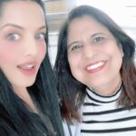 Celina Jaitly Instagram - Happy Birthday my sweetest darling Masi ( aunt) @sabita7545 !! You are such an inspiration… Former Indian army… Doctor .. Medical researcher and bad ass aunt and glamour .. All rolled into one .. Love you to the moon and back !! Miss you !! Love you 😘 #auntsofinstagram #happybirthday #armydoctor #masi #celina #celinajaitly #celinajaitley #bollywood #myaunt Admont Monastery Library