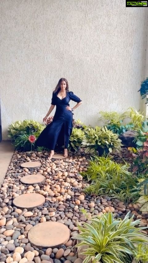 Chahatt Khanna Instagram - Can’t go Wrong with a black dress 🖤 Outfit- @ammarzofashion #blackgirlmagic #blackdress #ammarzo #chahattkhanna #reelinstagram #reelsindia
