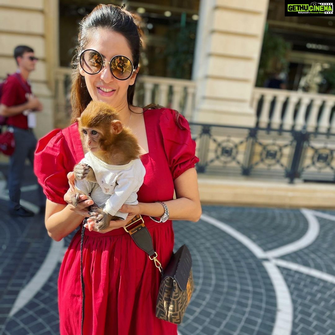 Chahatt Khanna Instagram - Just a girl in Red dress .. @ammarzofashion #fashion #dress #reddress #chahattkhanna #ammarzo #azarbaijan #baku #travel #travelgram #beautifuldestinations #liveit Baku, Azerbaijan
