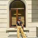 Chahatt Khanna Instagram - Just hanging around… Outfit @ammarzofashion #travelphotography #beautifuldestinations #azarbayjan #chahattkhanna #dayout #life #lifestyle #happiness #travelling #fashion #ammarzo #pants #ammarzogirl #streetstyle #casualstyle #indiangirl Baku, Azerbaijan