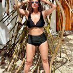 Chahatt Khanna Instagram - In the wilds … @paradisemaldives @villahotels #maldives #bikni #chahattkhanna #black #whild #beach #sea #sun #tan #sunnyday #island #islandgirl #indian #travel #travelgram #traveler Paradise Island Maldives