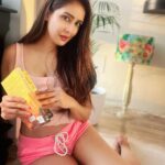 Chahatt Khanna Instagram – Just reading .. 
tnx @couturiershome 
#random #randomclick #chahattkhanna #book #home #shorts #hairstyles #naturalhair #naturalmakeup #casual #homedecor #homedesign #homeinterior
