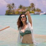Chahatt Khanna Instagram – Water baby 🌊 #maldives #chahattkhanna #sea #water #bikini #watergirl #blue #bluesea #beautifuldestinations #instagood #instadaily #picoftheday