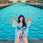 Chahatt Khanna Instagram - Just .. #maldives #chahattkhanna #holiday #vacation #instagram #travelphotography #traveler #sea #blue #bluesea