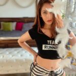 Chahatt Khanna Instagram - I was born with wings ;) #ck #chahattkhanna #slay #home #shorts #croptop #roomdecor #myroom #magic #sunlight #coconutgirl #tropicalvibes #bohostyle