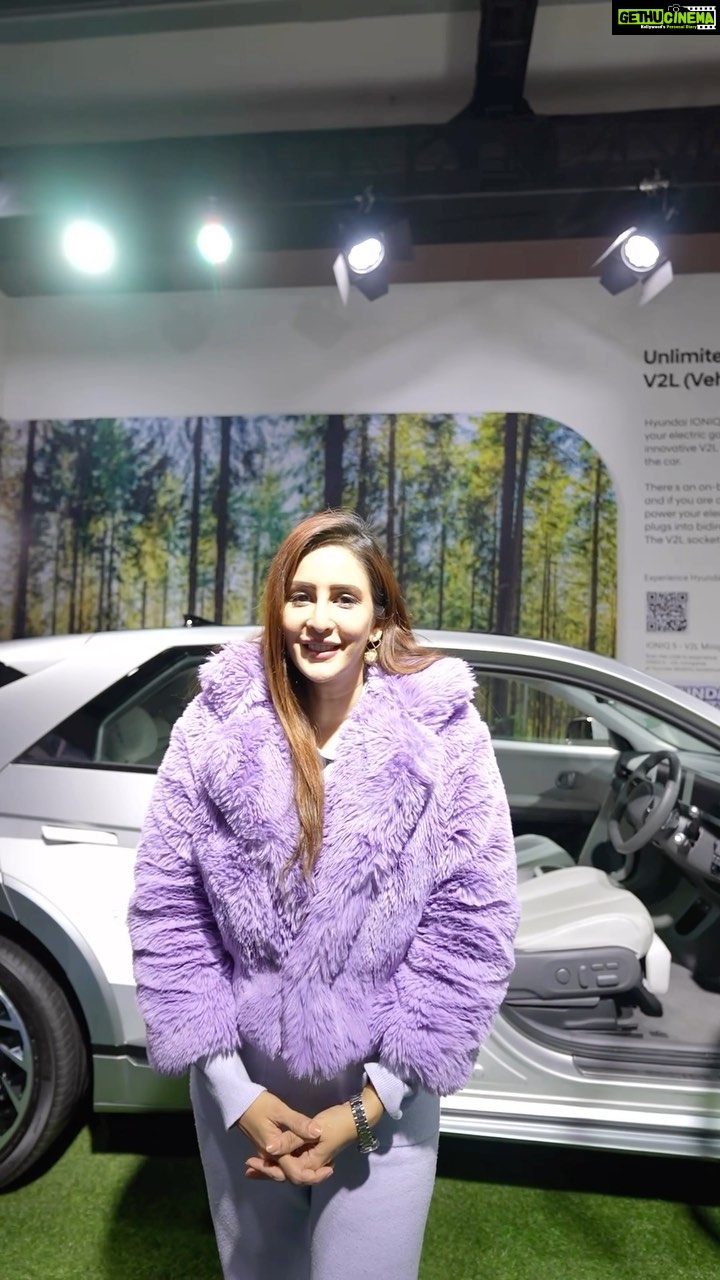 Chahatt Khanna Instagram - A day out with the all-electric SUV, Hyundai IONIQ 5. It is a spectacular next-gen EV that will Power Your World with its amazing tech. I would like to thank @hyundaiindia for making me a part of their Beyond Mobility Journey. If you have not visited the Hyundai Pavilion yet, then visit Hall 3 between Jan 13-18 to see what the future of mobility looks like. #HyundaiIndia #BeyondMobility #HyundaiAE2023 #ILoveHyundai #HyundaiIONIQ5 #IONIQ5 #chahattkhanna #evs @harrymalik__photography__