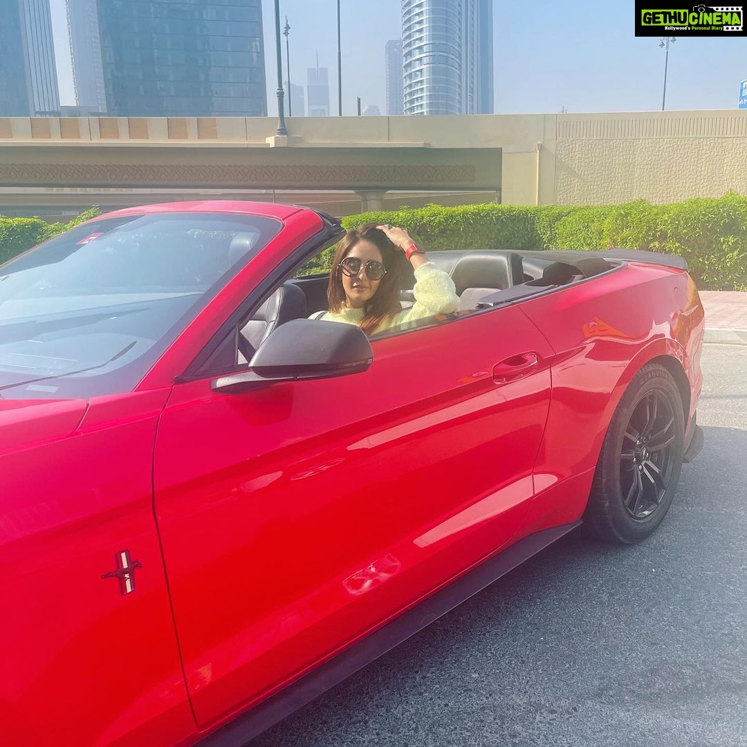 Chahatt Khanna Instagram - Alpha females don’t run in packs 🇦🇪 #bts #ck #uae #dubai #chahattkhanna #supercar #mustang #sportscars #music #shoot Dubai, United Arab Emiratesدبي