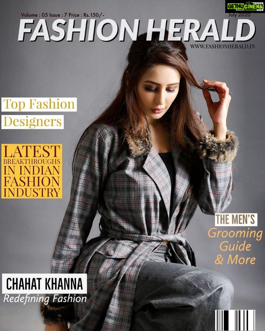 Chahatt Khanna Instagram - Grab your copies for My bday month July !! Magazine - @fashion.herald Co-ordinated by - @mouliroy team- @ammarzoofficial (@bbhupi25 @stylistsony @shimmerentertainment ) outfit @ammarzoofficial