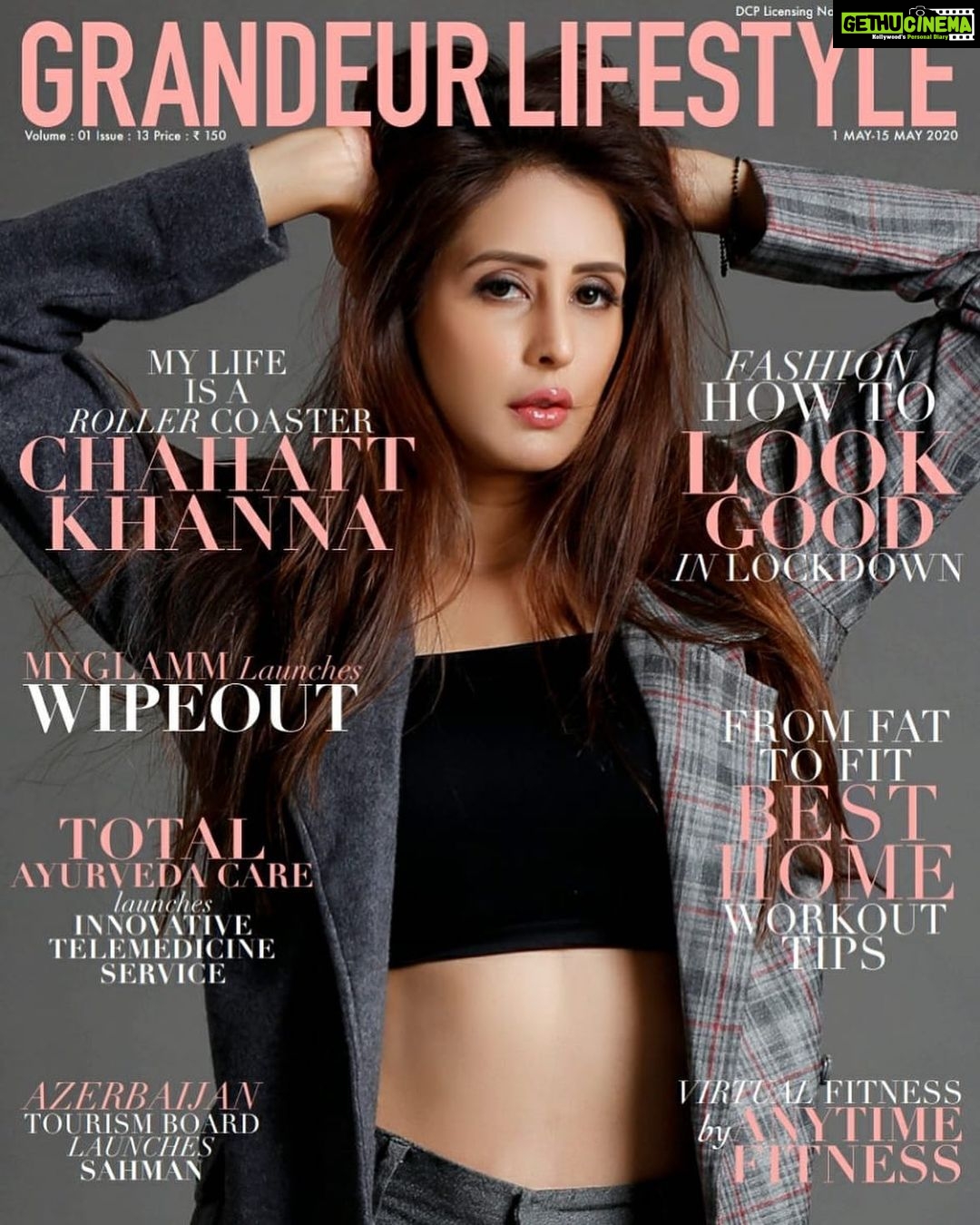 Chahatt Khanna Instagram - Grab your copies and E copies of @glmagazine_india for this season ! Love & light 🌈 pic @bbhupi25 outfit @ammarzoofficial hair n make up @stylistsony team @shimmerentertainment