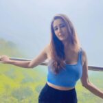 Chahatt Khanna Instagram - Being with nature 🌈🌊🌸#chahattkhanna #reels #outfitoftheday #monsoon #mountains #vacationmode #vibe #fashion #nature #beautifuldestinations @skywatervilla Sky Water Villas & Lifestyle