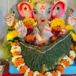 Chahatt Khanna Instagram - Last day of Ganpati at ours 🙏🏻 blessings ♥️