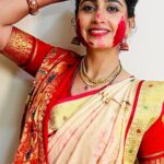 Chaitra Rai Instagram - Happy Dussehra ♥️🥰 #happydussehra #dussehra #dussehra2022 #reels #trending #reel #reelkarofeelkaro #sindoorkhela #bengali #tradition #saree #festivevibes #thankful #chaithrarai17
