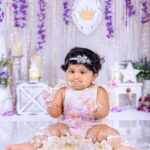 Chaitra Rai Instagram - Hii,Don’t mind me here, Just smashing this cake 🎂 All smiles for this little cake smasher @nishkashetty_official 🥰🧿♥️ #latepost 📸: @tirokiddography ♥️ #cakesmash #first #firstbirthday #cake #smash #one #oneyearold #babygirl #princess #latepost #creatingmemories #cakesmashphotography #mangalore #udupi #hyderabad #muscat #thankful #nishkashetty #chaithrarai17 Mangalore, Karnataka, India
