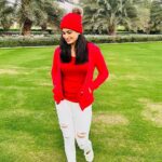 Chaitra Rai Instagram - ♥️🤍♥️ #pic #picoftheday #photography #red #white #redandwhite #photooftheday #trending #outdoor #winter #winterfashion #photo #photos #thankful #chaithrarai17 Oman
