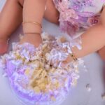 Chaitra Rai Instagram - Hii,Don’t mind me here, Just smashing this cake 🎂 All smiles for this little cake smasher @nishkashetty_official 🥰🧿♥️ #latepost 📸: @tirokiddography ♥️ #cakesmash #first #firstbirthday #cake #smash #one #oneyearold #babygirl #princess #latepost #creatingmemories #cakesmashphotography #mangalore #udupi #hyderabad #muscat #thankful #nishkashetty #chaithrarai17 Mangalore, Karnataka, India