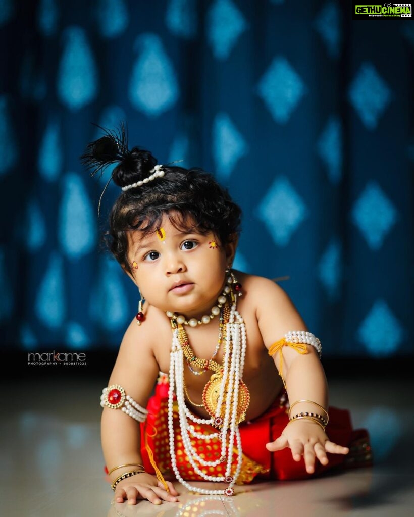 Chaitra Rai Instagram - Happy Krishna Janmashtami ♥️🧿🥰 📸: @markame_photography #happy #krishna #janmashtami #little #kannaiyya #lordkrishna #photoshoot #photography #photooftheday #baby #thankful #nishkashetty #chaithrarai17