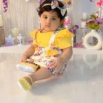 Chaitra Rai Instagram - 🥳🎂💐♥️🧿 Really happy to see the immense Love ❤️ and blessings you have sent to NISHKA 💕on her 1st Birthday 🎂 through Messages, Posts & stories. As a parents we are really overwhelmed by this sweet wishes & blessings shown by you all🙏🏻♥️ We have tried out best to respond to each and every one. If in case we have missed anybody pls forgive us🙏🏻 Once again Thank You all 🫶 from Nishka & Family 💕@prasannashetty17 Keep Loving & supporting ❤️🧿 #birthdaygirl #birthday #wishes #babygirl #babymodel #thankyou #wishes #blessings #babyofinstagram #instababies #thankful #nishkashetty #chaithrarai17 #mangalore Mangalore, Karnataka, India