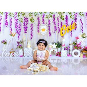 Chaitra Rai Instagram - Watching you grow over these past 12 months has given me the happiest,most precious moments of my life😘

Time is flying by so fast🤩We can't believe that you are a ONE year old today🧿You have blessed our hearts♥️♥️♥️
You are the best gift that we have ever got from the God.😘🧿♥️Happy first birthday my dear little Princess😘🥰🥳 @nishkashetty_official 

📸: @tirokiddography (thank you for the beautiful clicks)♥️

#firstbirthday #cakesmash #one #oneyearold #cake #baby #photography #photoshoot #babygirl #birthday #birthdaygirl #thankful #nishkashetty #chaithrarai17