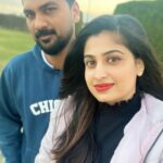 Chaitra Rai Instagram - Thank you for being my everything 😘♥🌎🧿Happy Valentine’s Day 🌹 @prasannashetty17 #happy #valentines #day #valentinesday #2023 #myeverything #husbandandwife #best #husband #friends #love #tothemoonandback #selfie #thankful #blessed #life #prasanna #prasannashetty #chaithrarai17