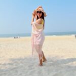 Debina Bonnerjee Instagram - On the beach, you can live in bliss, peace, love…. . . 🏩: @stregisgoaresort #LiveExquisite #SoulfulSanctuary . . #debinabonnerjee #holiday #goa The St. Regis Goa Resort